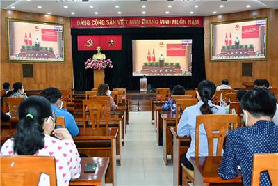 Image: Hội nghị trực tuyến Văn hóa toàn quốc triển khai thực hiện Nghị quyết Đại hội Đại biểu toàn lần thứ XIII của Đảng