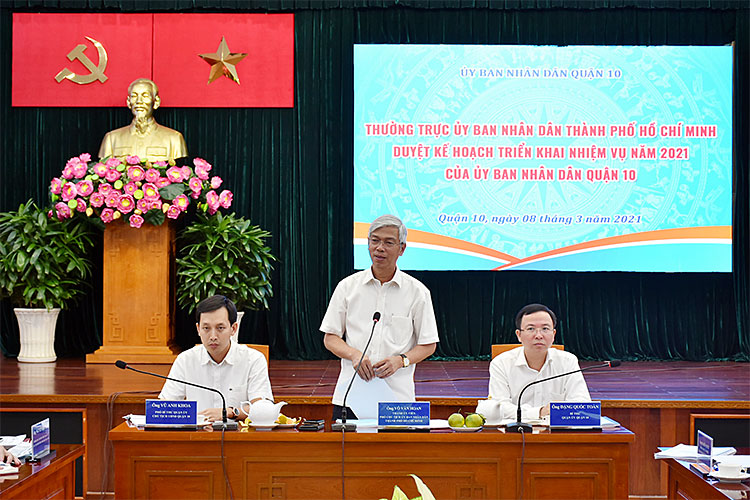 Image: Thường trực Ủy Ban Nhân Dân Thành Phố Hồ Chí Minh duyệt kế hoạch triển khai nhiệm vụ năm 2021 của Ủy Ban Nhân Dân Quận 10