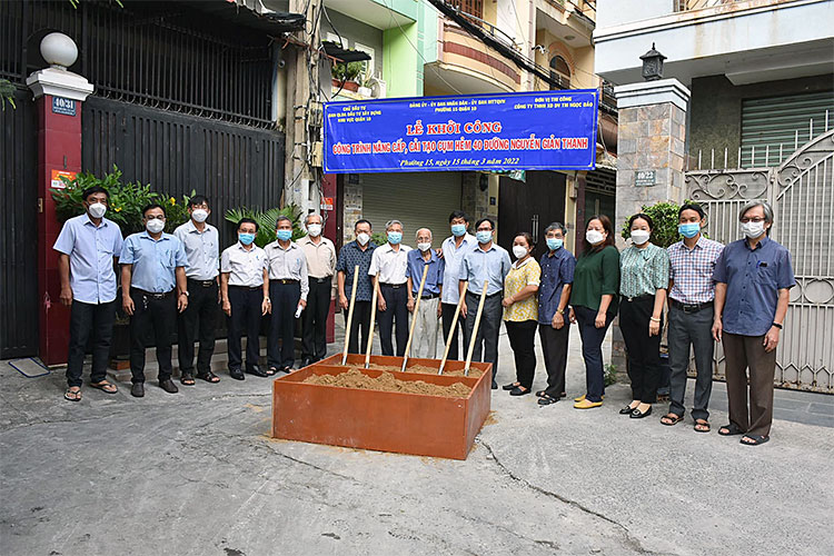 Image: Lễ khởi công công trình nâng cấp, cải tạo cụm hẻm 40 đường Nguyễn Giản Thanh, Phường 15
