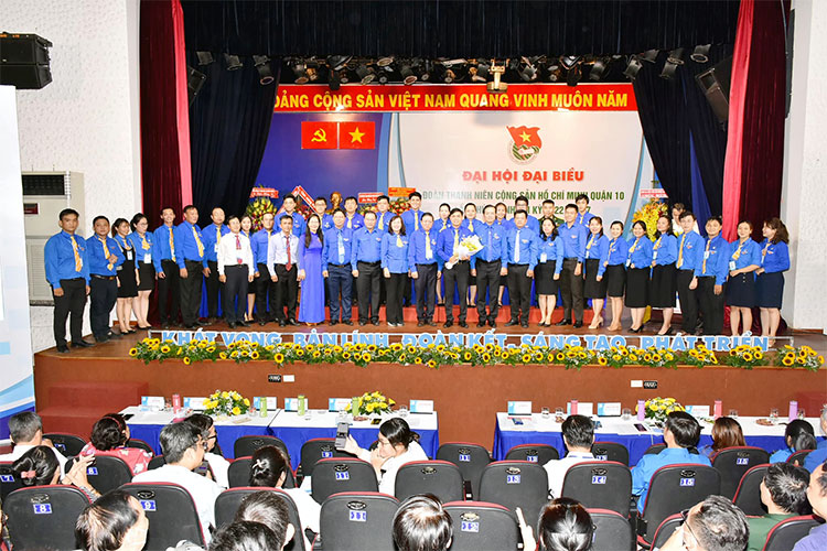 Image: Đại hội Đại biểu Đoàn TNCS Hồ Chí Minh Quận 10 lần thứ XII, nhiệm kỳ 2022 – 2027