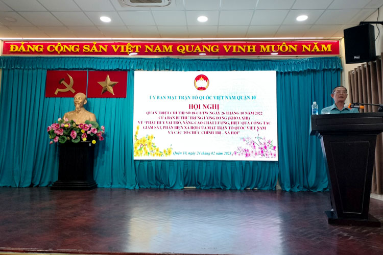 Image: Vai trò, nâng cao chất lượng, hiệu quả công tác giám sát, phản biện xã hội của Mặt trận Tổ quốc Việt Nam và các tổ chức chính trị - xã hội