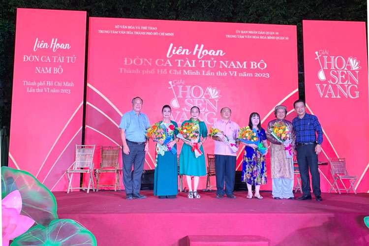 Image: Liên hoan Đờn ca Tài tử Nam Bộ Thành phố Hồ Chí Minh giải “Hoa sen vàng” lần thứ VI năm 2023